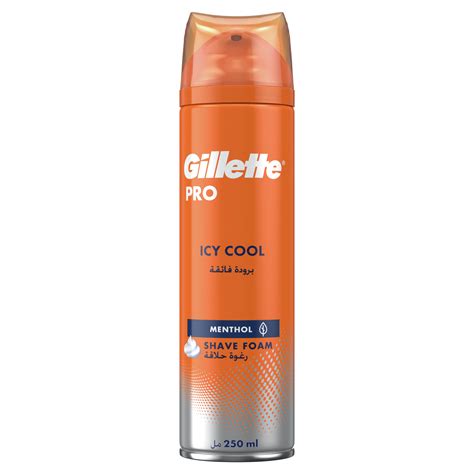 gillette pro shaving foam.